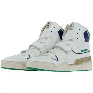 NEW ISABEL MARANT men's trash sneakers in white/ blue/ green